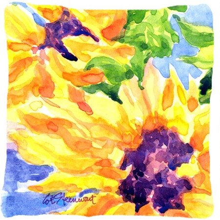 Carolines Treasures Carolines Treasures 6132PW1414 14 x 14 in. Flower - Sunflower Decorative Fabric Pillow 6132PW1414